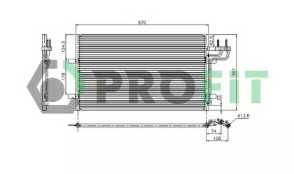 Радиатор кондиционера PROFIT PR 2537C1